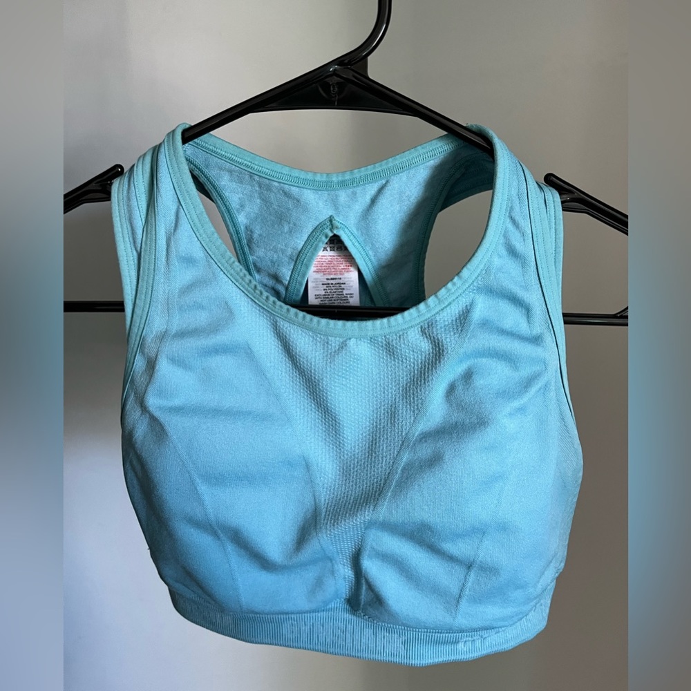 Baby blue gymshark sports bra